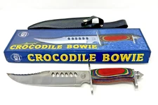 Chipaway Cutlery Crocodile Bowie II 13" Hunting Knife CW-615FW Sheath Stainless