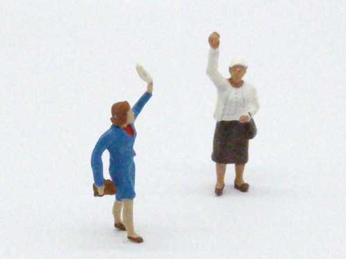Preiser Figures Passengers Arrival / Farewell - OO/HO - Very Good Condition - Picture 5 of 6