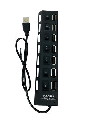 7-in-1-USB-2.0-Hub LED-Betriebsanzeige Dockingstation, Kompatibel Für Laptops