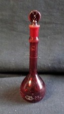 Kimax Glass Red Ray-Sorb Class A TC 25mL Volumetric Flask, Fair, Cond, 28016-25