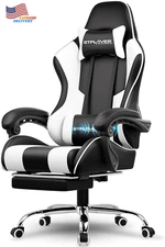 GTPLAYER Gaming Chair Computer Chair with Footrest & Lumbar Support