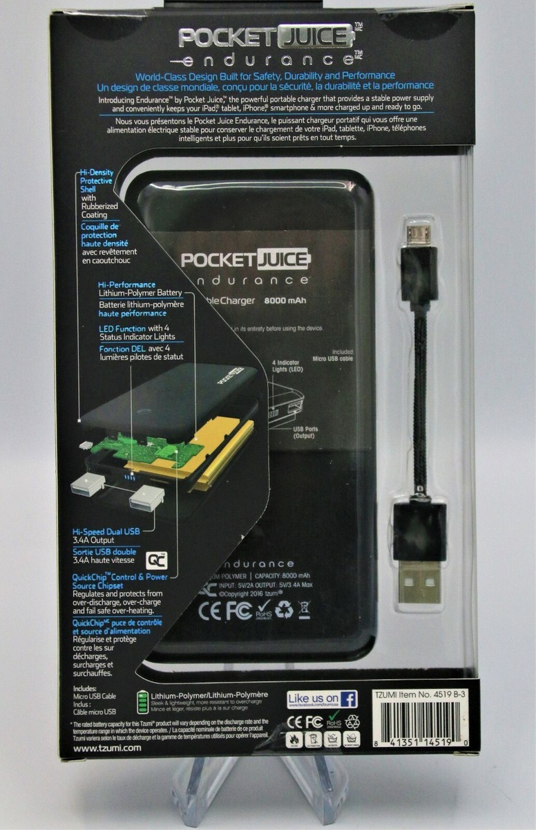 pocket juice endurance 15000mah
