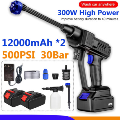6 IN 1 Adjustable Nozzle High Pressure Washer Kit 500 PSI Heavy Duty Washing Gun