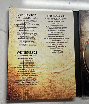 WWE Wrestlemania Anthology: Vol. 3 1995-1999 (DVD, 2005, 5-Disc