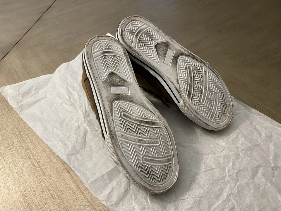 Crazy 8 Brown Canvas High Top Sneakers Boy's Size 3 Great Condition - Image 3 of 3