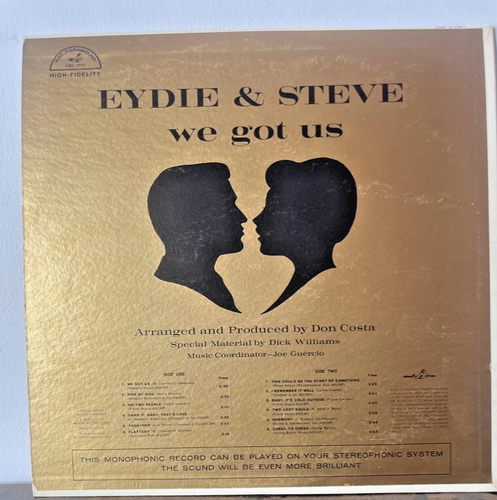 Steve & Eydie We Got Us ABC 300 Mono LP 12in Vinyl Record Album - Picture 2 of 4