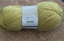 Willow Yarns Revere Wool Blend Soft Yellow Yarn, Sunny 191 yds 