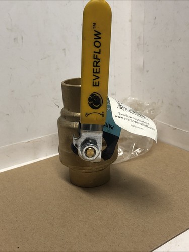 1" Copper Ball Valve EVERFLOW - Full Port Swet Ball Valve-1" Swet-1" COPPER VALV