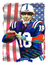 Peyton Manning Indianapolis Colts Football Poster Print Wall Art 8.5x11