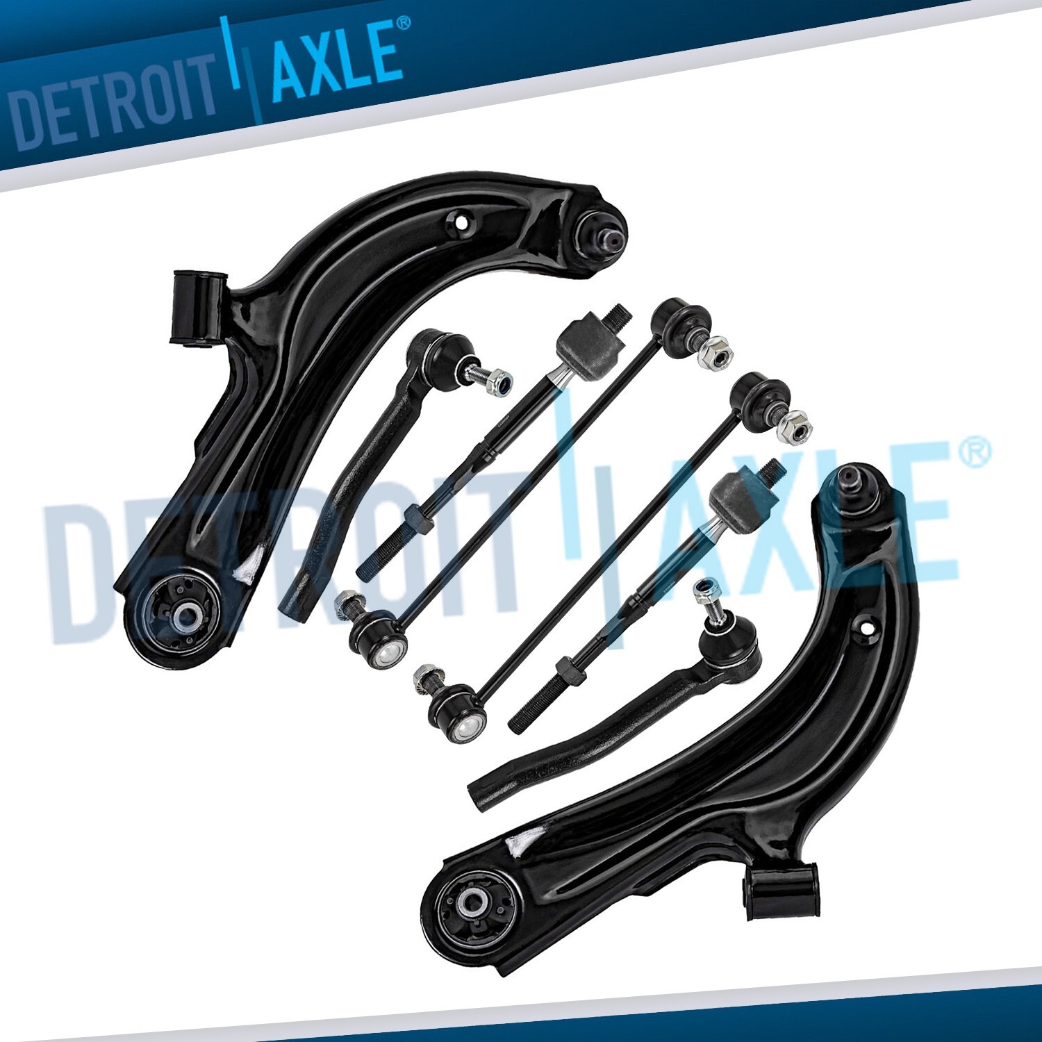 Front Lower Control Arms Tie Rods Sway Bar Links for Sentra NV200 City Express