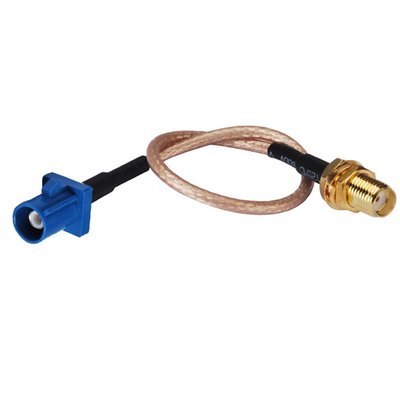 12'' RF coax Cable Electrical Wire Fakra ''C'' Male to SMA Female Adapter for RG31