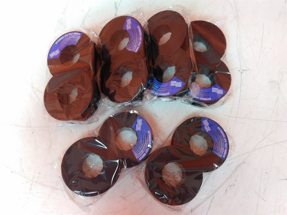 Box of 6 Expired Sealed Printronix 107675-001 Text Ribbon Manufactured 2009 - Image 3 of 4