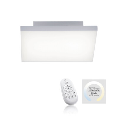 LED Deckenlampe 30x30cm weiß rahmenlos warmweiß - kaltweiß dimmbar Fernbedienung
