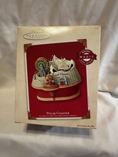 Hallmark Magic Movement Lights Sound Ornament Polar Coaster 2003 New In Box