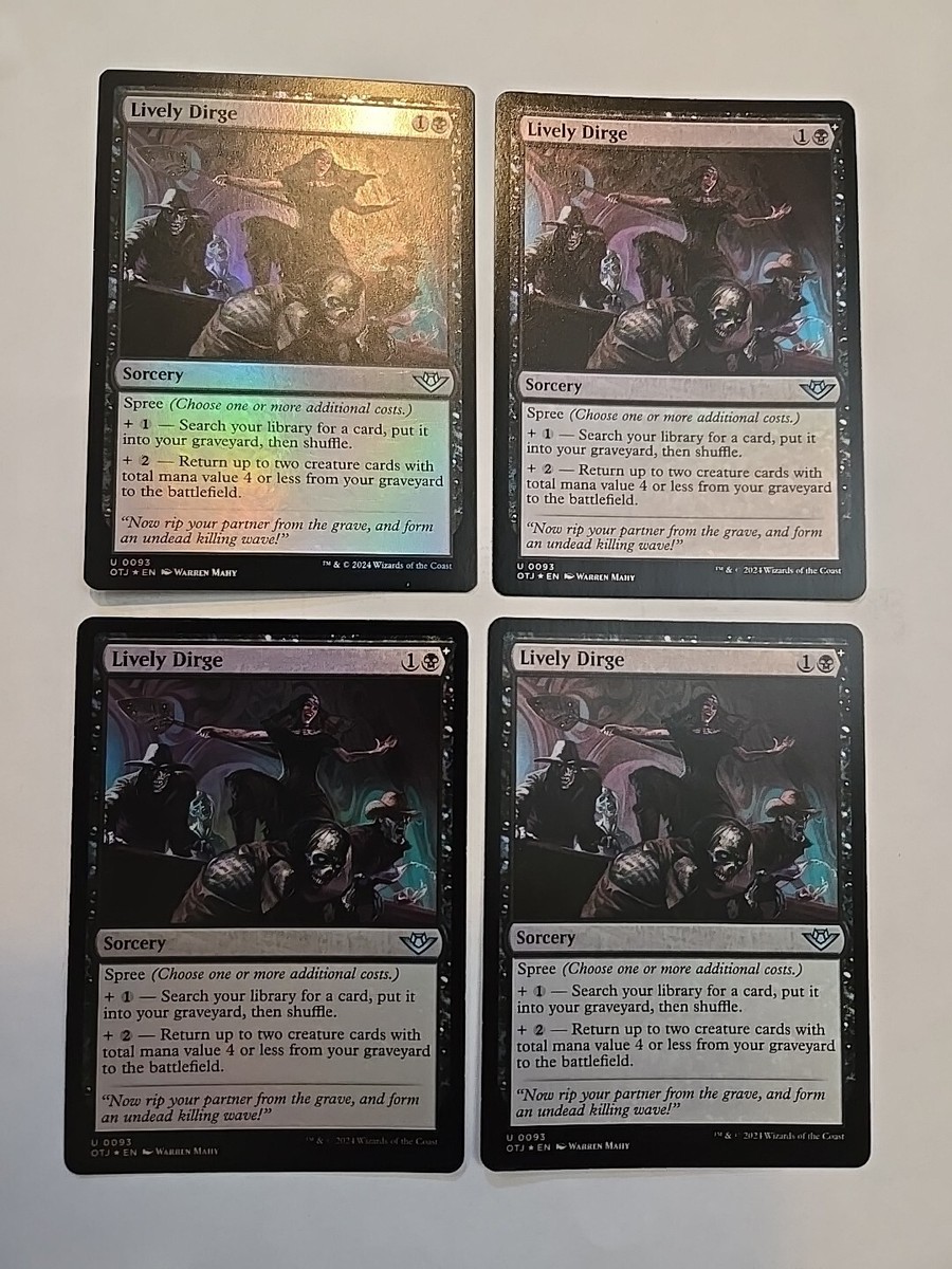 MTG FOIL Lively Dirge - Outlaws of Thunder Junction OTJ 0093 | eBay