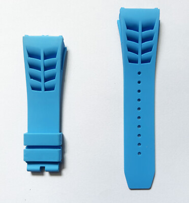 25mm Rubber--Scews Version--Watch Band Strap For RICHARD MILLE RM53/RM055/RM011
