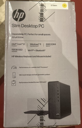 HP Slim Desktop S01-PF2201IL Corei3 12100,12thGen 8GB RAM,256GB SSD,In - Foto 8