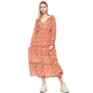 terracotta maxi dress