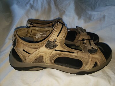 MENS ABEO CAYUCOS TAN BROWN BLACK LEATHER