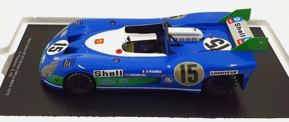 Spark 1/18 18LM72 Matra Simca MS 670 vincitore Le Mans 1972 1:18 Sparkmodel - Immagine 3 di 3
