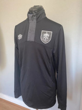 Authentic Burnley Umbro 1/4 Zip Football Training Top - Football Shirts- Size S