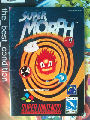 Manual SUPER MORPH  8.5/10  PAL EUR 100%O SNES SUPER NINTENDO  