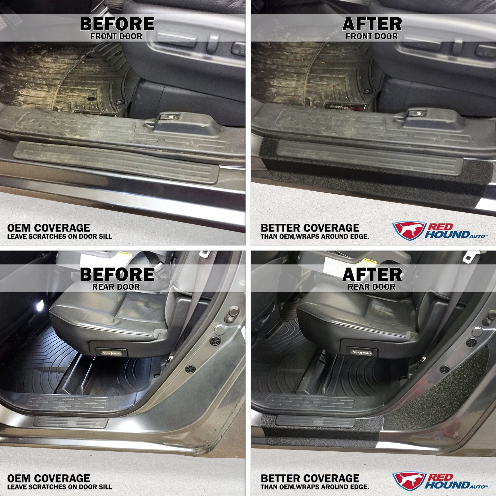 0615 fits Honda Ridgeline 6pc Door Sill Step Protector Threshold