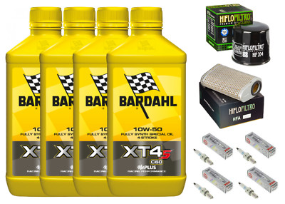 Service Honda CBF 1000 2011/2015 Bardahl XT4-S 10W50 Ölfilter Luft Kerzen