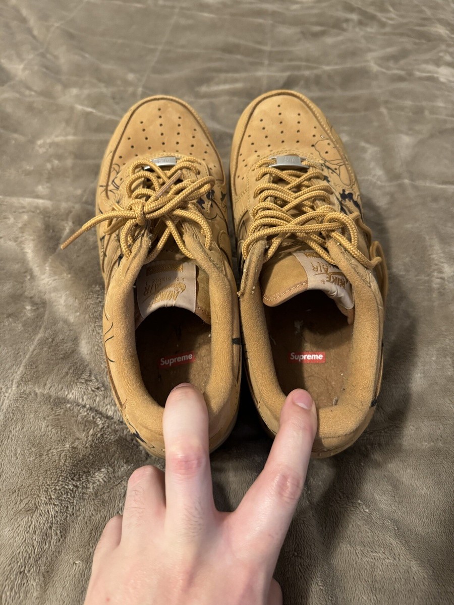 Size 9 - Nike Air Force 1 Low SP x Supreme Wheat 2021 Size 9 - Nike Air Force 1 Low SP x Supreme Wheat 2021