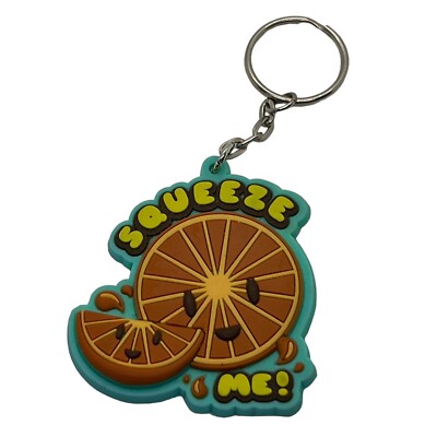 Loungefly Rubber Keychain Oranges Squeeze Me 4.5'' Florida NWOT
