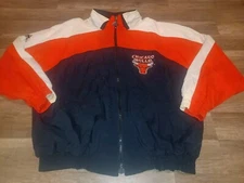 Vintage 90's Apex One NBA Chicago Bulls Full Zip Windbreaker Jacket Unisex XL