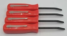 🔴 4-Piece Red Pocket Prybar Set - Essential Tools for Every Task! 🛠️🔥