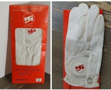 All Weather Wet Grip Golf Glove Mens Right XL Reg White Soft High Skore