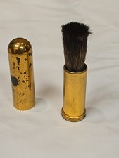 Vintage Retractable "Lipstick" Lens Brush Encased In Brass Unbranded