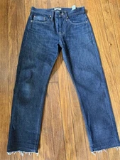 Unbranded Brand 201 Tapered 14.5 Oz Denim Size 32 Raw Hem 27”