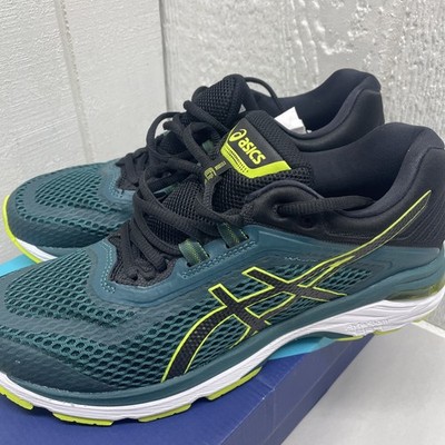 Asics Gt-2000 6 Mens 10 Running Trainers T805N-300  Shoes Everglade/Black New