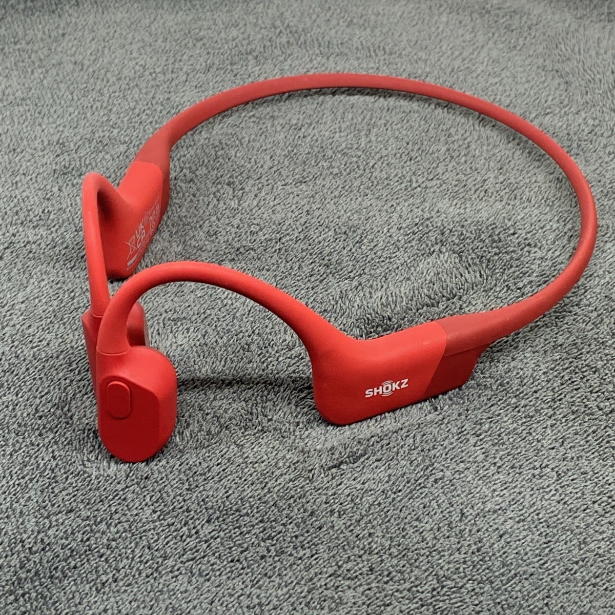 SHOKZ OpenRun S803 骨伝導イヤホン レッド SHOKZ OpenRun Red Open-Ear Headphones (S803-ST-RD-US) - Free Shipping