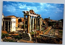 Postcard 2000s Rome IT Roman Forum Ancient Ruins