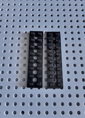 LEGO Technik Technic Platte Plate Lochplatte 2x8 Schwarz 2 Stück 3738 A084