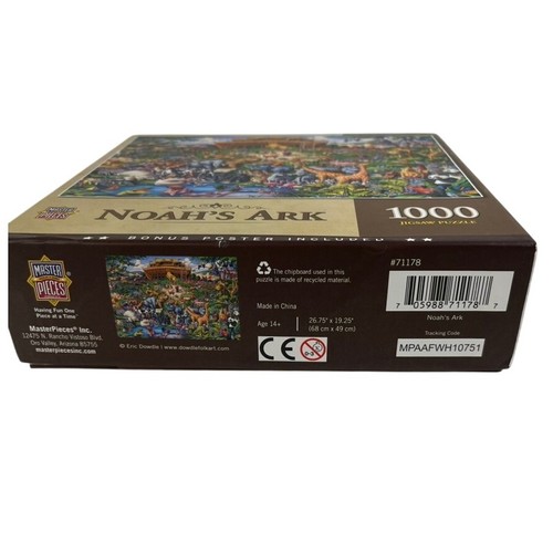 Arche Noah MasterPieces 1000 Teile Puzzle Bonus Poster enthalten vollständig - Bild 3 von 4
