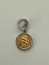Leonardo  Clip + Mix Anhänger für Halskette Engel Blume silber gold NEU in OVP
