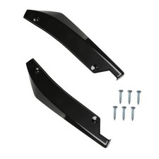 2PCS Car Rear Bumper Canard Diffuser Protector, Anti-Collision Side Black