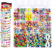 Perlen Set FüR ArmbäNder Und Schmuck DIY Kinder Bunte Muster 1000 StüCk