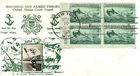 Honoring US Coast Guard #936 FDC w/Plate Blk Crosby Cachet M6285