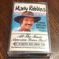 Marty Robbins All The Music America Loves Best Country Album Cassette BNC-1