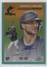 2023 Chrome Platinum Anniversary Aqua Refractor /150 Charles Leblanc Auto 01l2