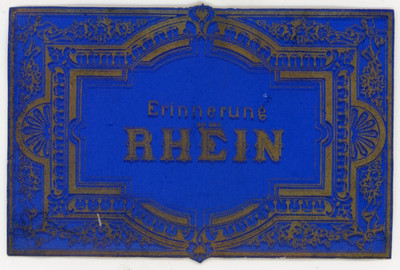 1870s German Wine Label Erinneruns An Den Rhein F106