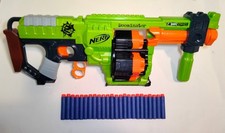 Nerf Zombie Strike DOOMINATOR Blaster WITH Foregrip  24 Darts  Holds 24 Darts