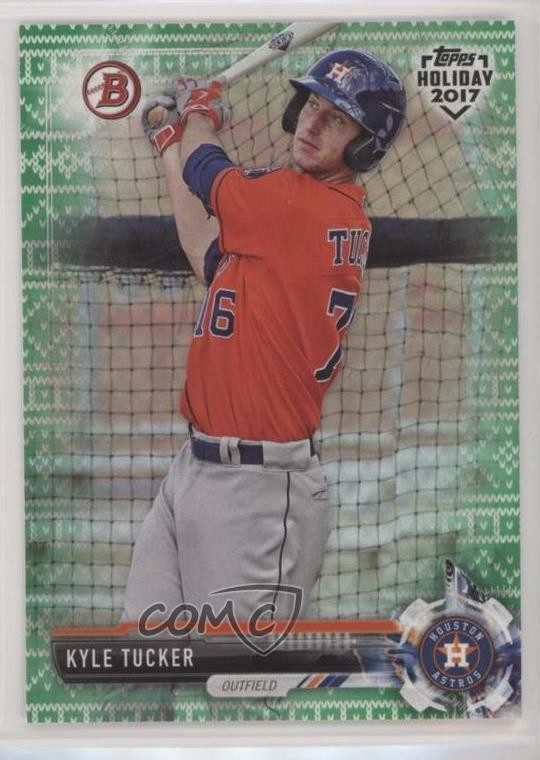 2017 Topps Holiday Bowman Green Holiday Sweater 11/99 Kyle Tucker #TH-KT 0r4