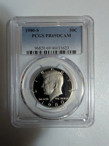 1980 Kennedy Half Dollar San Francisco PCGS PR69DCAM Proof Silver 50C